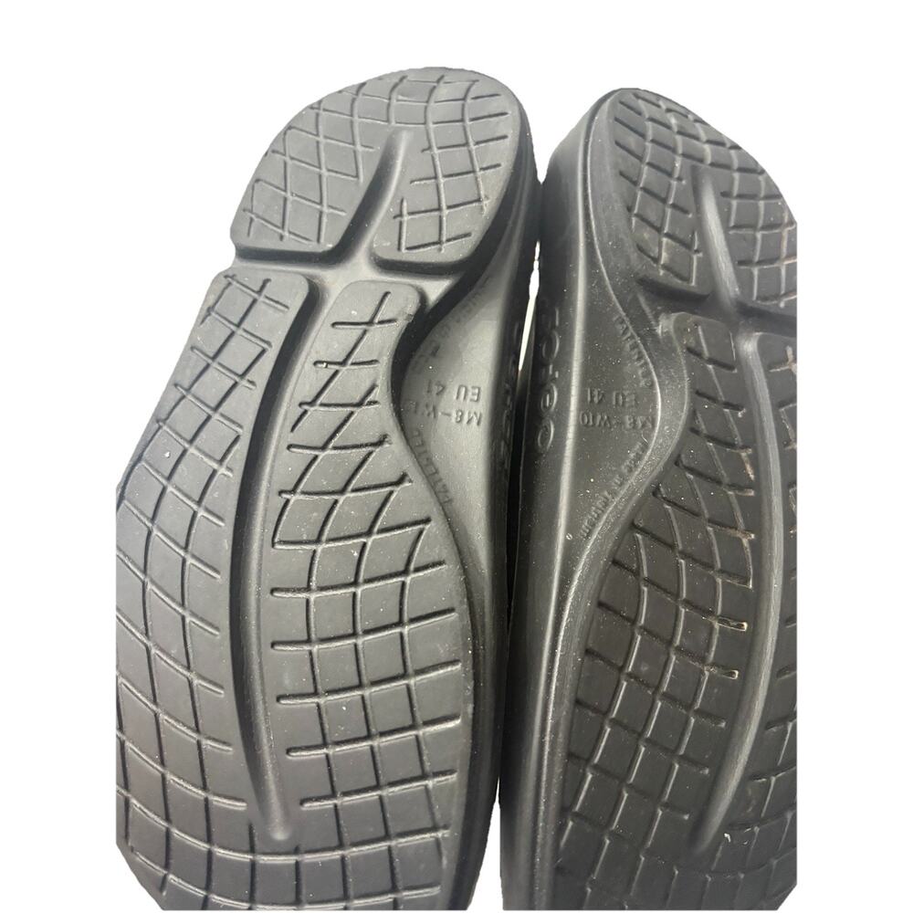 OOFOS Black Recovery Slide Sandals - Picture 3 of 5